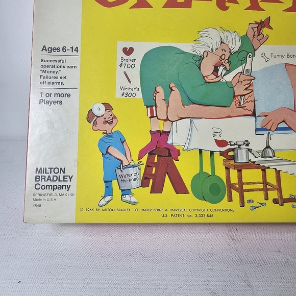 1965 Milton Bradley Operation Game Vintage - Picture 10 of 16